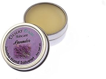 Artisan Jojoba Oil Lavender Hand Salve mildly scented with fresh Lavender Blossoms, All Natural and Hand Made, .5 oz (14 gm)