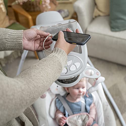 Ingenuity InLighten 6Speed Baby Swing EasyFold Frame, Swivel Infant