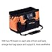 16 Inch 16 Pockets Wide Mouth Single-Shoulder Tool Bag Water Proof Ultra-Rigid Base Tool Storage and Organizer Bag