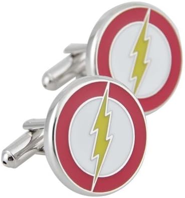 1 Pairs Cufflinks Cuff Links Fashion Mens Boys Jewelry Wedding Party Favors Gift IQX092 Lightning Flash Logo