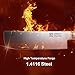 KEEMAKE Nakiri Knife Japanese Vegetable Knife 7 Inch, Sharp German High Carbon Stainless Steel Asian Kitchen Knife, Usuba Knife with Red Pakkawood Handle