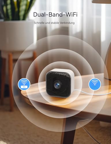 GNCC 2K 3MP Indoor WiFi Camera with Night Vision 2.4/5GHz, Kit 4 | Baby Monitoring, Motion Detection, Two-Way Audio, App Control, SD Storage and Cloud