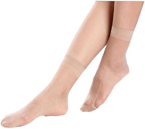 Mixca®10 Pairs Summer Women's Socks Crystal Thin Transparent Thin Silk Comfort Socks (Transparent )