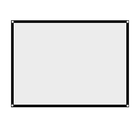 VBESTLIFE 60 Zoll -100 Zoll Leinwand,Portable Faltbare Nicht Falten Weiß Projektor Projektionsfläche 4: 3 Vorhang, für HD Ful