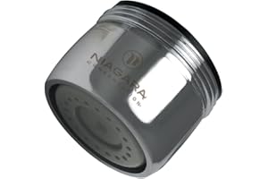 Niagara Conservation N3205N-PC-TU 1-Spray 0.5 GPM .94-in. Pressure-Compensating Needle-Spray Faucet Aerator Chrome, 6-Pack | Bathroom Sink and Kitchen Sink Aerator for Home Improvement