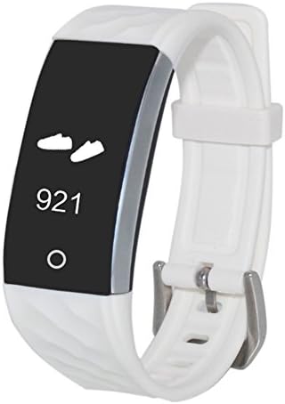 Fitness Tracker Heart Rate Monitor Activity Health Tracker Waterproof Smart Wristband Band with Pedometer Sleep Monitor Step Calorie Counter Bluetooth Bracelet for Swimming Bicycling (Black)