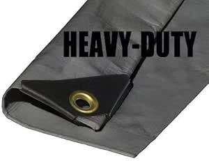 Amazon.com : 20'X50' EXTRA Heavy Duty 12 mil Silver Tarp 3 Ply Coated