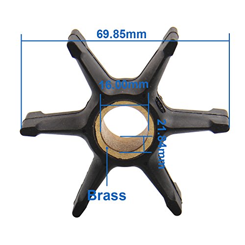 Water Pump Impeller for Johnson Evinrude OMC 35hp 40hp 50hp 55hp Outboard Motor Part#377230 777213 18-3083