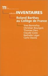 Roland Barthes au Collège de France, 1977-1980