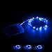 3 Sets RTGS 20 Blue Color Micro LED String Lights Battery Operated on 7.5 Feet Silver Color Wire