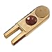 Gold U-Shaped Pool Cue Tip Scuffer Burnisher / Made of Solid Alloy, Also Can Be Used as Tapper, Dime Shaper, Nickel Shaper, Trimmer and Burnisher Model: