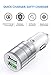 JOOMFEEN Car Charger Compatible with iPhone 11 Pro Max/11/XS Max/XS/XR/X/8/7 Plus/7/6S/6/5S/5C/SE/5,iPad Pro/Air/Mini, with 3ft Charging Cable, Quick Charger 3.0&2.4A Dual Fast USB Car Charger Adapter