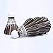12-Pack ZHENAN Black Goose Feather Badminton Shuttlecocks with Great Stability and Durability Goose Feathers Badminton Balls,Hight Speed Badminton Birdies Balls