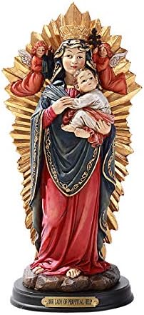Pacific Giftware Our Lady of Perpetual Help Statue Wood Base with Brass Name Plate