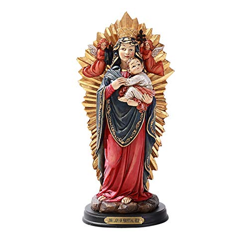 Pacific Giftware Our Lady of Perpetual Help Statue Wood Base with Brass Name Plate