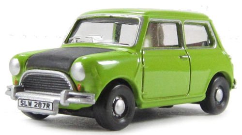 1:76 Lime Green Oxford Diecast Classic Mini