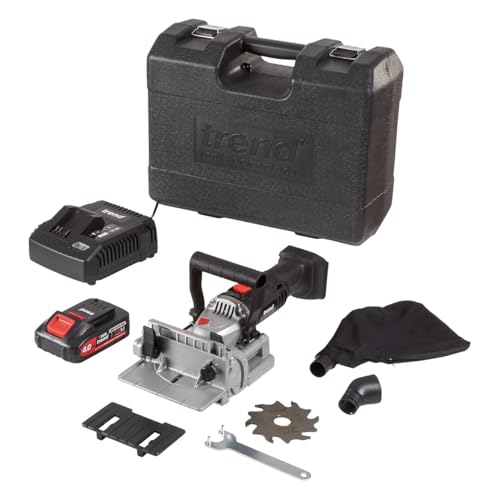 Trend Kit fresatrici lamellari T18S 18 V (1 batteria da 2 Ah e caricatore rapido), T18S/BJK1/E