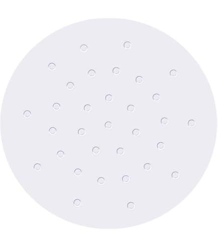 CA Kitchecy 8" Round Air Fryer Parchment Paper Liners - 100 Pack, Perforated, Bamboo Steamer Paper - View #13