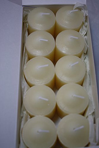 Enlightened Ambience Aspen White Christmas Highly Scented Ivory Votive Candles 10 Pack