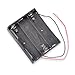 18650 Battery Holder with Leads, Besmelody 3 x 3.7v 18650 Battery Storage Box Case 3-Slot - 6