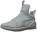 PUMA Women's Fierce Quilted Cross-Trainer Shoe, Quarry/Puma Silver, 10 M US