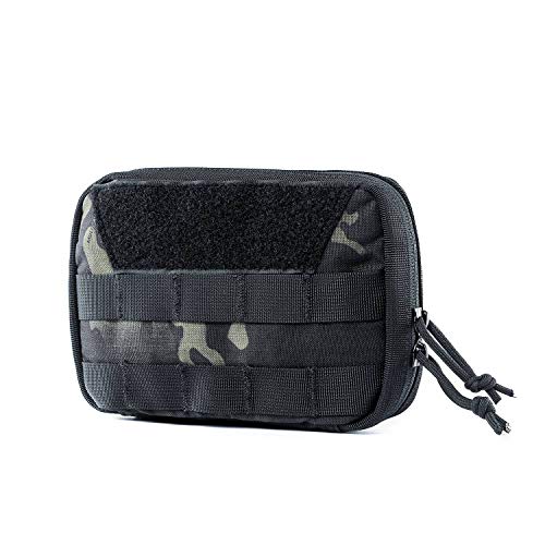 OneTigris MOLLE Admin Pouch (Multicam Black Basic Version - 7.5" x 5" x 2")