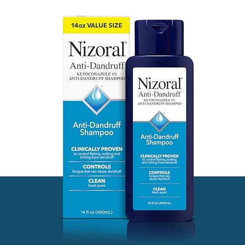 NIZORAL ANTI-DANDRUFF SHAMPOO WITH 1% KETOCONAZOLE, 14 FL OZ, FRESH SCENT, ANTI FUNGAL SHAMPOO