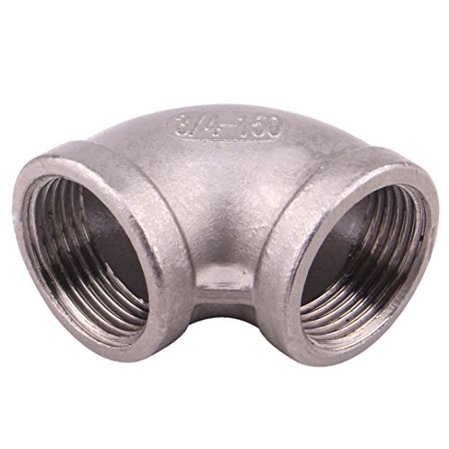 Cast Pipe Fitting 90 Degree Elbow - 3/4 '' NPT Female Threaded Pipe Fitting Stainless Steel 304