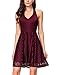 InsNova Women's Striped Halter Backless Skater Cocktail Party Dress