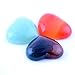 Heart Stone Cabochon Love Chakra Crystal Beads Gemstone CAB Healing 15pcs 18mm Crystal Quartz Stone Random Color Wholesale for Jewelry Making(No Holes)