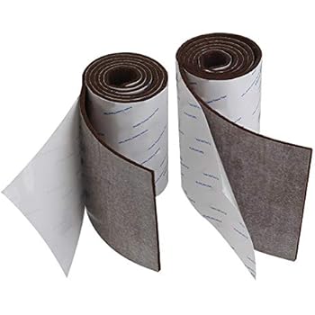 Shintop Felt Tape DIY Adhesive Heavy Duty Felt Strip Roll Cut into Any Shape to Protect Your Hardwood And Laminate Flooring (Brown)