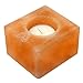 Natural Himalayan Crystal Rock Salt Candle Holder - Square Shape
