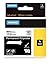 DYMO Industrial Labels for DYMO Industrial Rhino Label Makers, Black on Clear, 1/4
