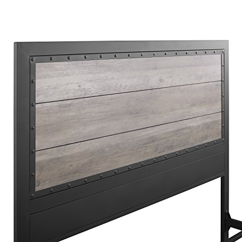 New Rustic Queen Industrial Wood and Metal bed - Includes Head and Footboard - Thumbnail 2