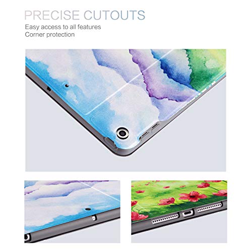 Ipad 7Th Generation Case Lalumix Ipad 10.2 Case 2019 Smart Shell Stand Cover Soft TPU Hard Back Protector with Auto Wake/Sleep for Tablet Case (Valley)
