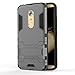 Axon 7 Case, ZTE Axon 7 Case, MicroP(TM) Dual Layer Armor Hard Slim Hybrid Kickstand Phone Cover Case for ZTE Axon 7 (Gray Kickstand Case)