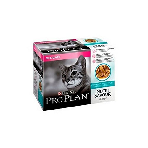 PRO PLAN Cat Delicate Nutrisavour with Ocean Fish in Gravy 10 x 85g (850g)