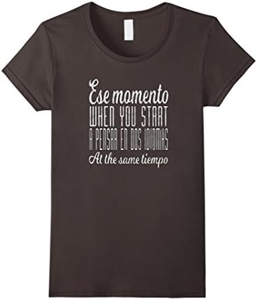 Womens Funny Spanish shirt Large Asphalt