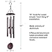 Agirlgle Large Metal Wind Chimes Outdoor Indoor for Funeral- Tuned 36