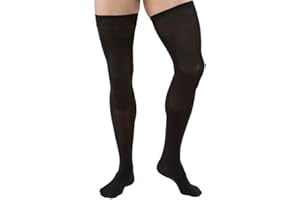 JOBST Relief Compression Stockings 20-30 mmHg Thigh High Silicone Dot Band Closed Toe Black X-Large