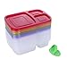 Meal Prep Containers,7 Pack Lunch Boxes, Food Storage With Lids, BPA Free Bento Lunch Box Set With 3 Separated Compartments, Leak Proof,Resuable,Stackable,Microwaveable,Freezer And Dishwasher Safe