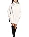 Sarin Mathews Autumn Womens Cowl Neck Long Sleeve Knit Baggy Pullover Sweater White XL