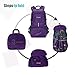 ZOMAKE Lightweight Packable Backpack 35L - Light Foldable Backpacks Water Resistant Collapsible Hiking Backpack - Compact Folding Day Pack for Travel Camping(Purple)