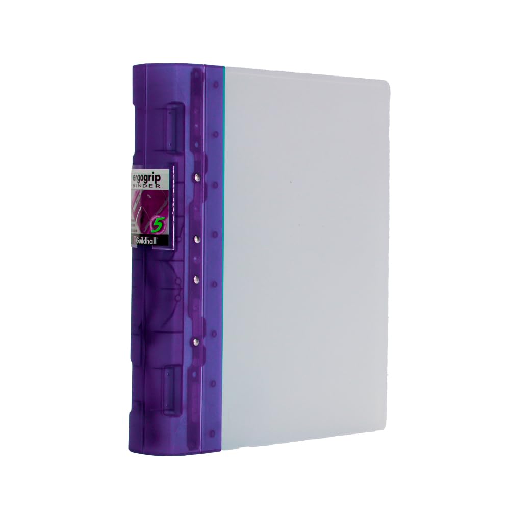 Guildhall GLX Ergogrip Ring Binder Frosted A4 Lilac (Pack of 1)