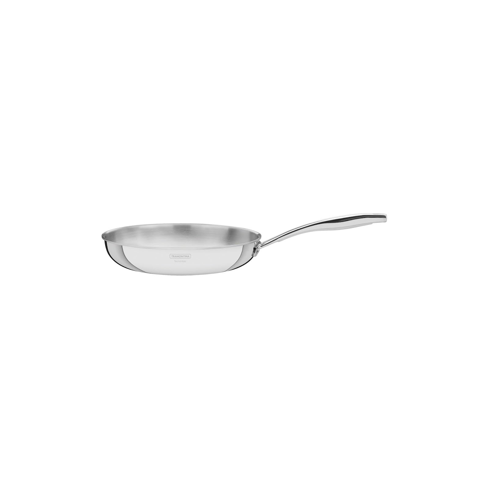 Tramontina Grano Frying Pan 3-Ply Stainless Steel for Induction, Electric, Gas and Ceramic Glass Hobs, ‎Cookware, Kitchen, 20 cm, 1.2 litres, 62155200