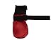 LONSUNEER Dog Boots Breathable and Protect Paws Soft Nonslip Soles Red Color Size Large - Inner Sole Width 2.83 Inch