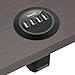 Nekmit 4 Port 30W Desktop USB Charger with Smart IC Technology – Black