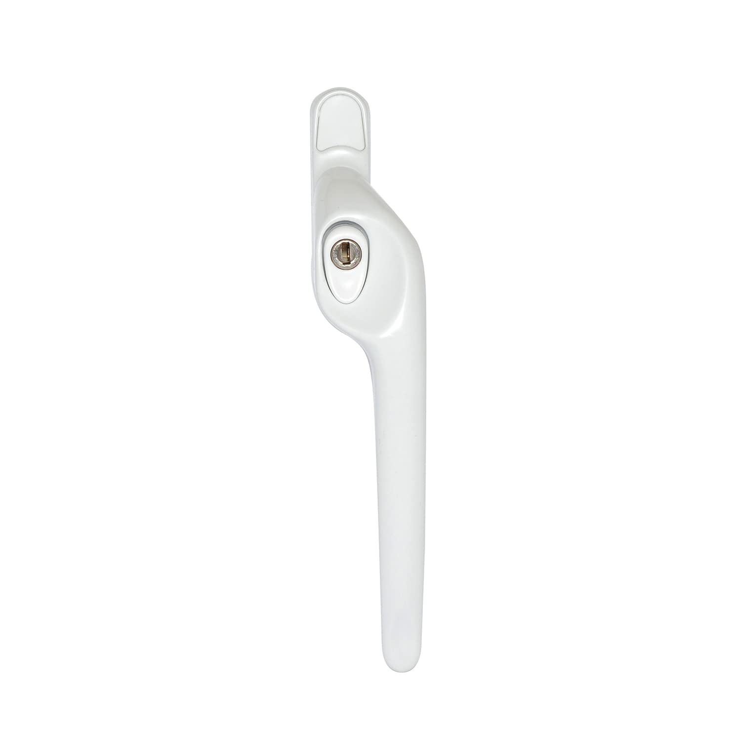 ERA Maxim Offset White Locking Window Handle Right Hand | PVC Windows Handle Replacement | White Handle & Button with Keys