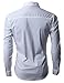 H2H Men's Wrinkle Free Slim Fit Dress Shirts, White, US S (Asia M)