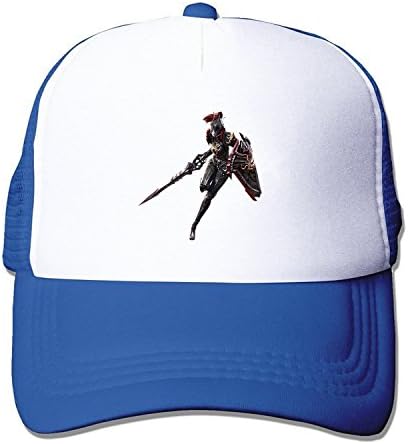 LIANBANG Aion game Ranger Adjustable Printing Mesh Cap Unisex Adult Sun Visor Baseball Mesh Hat - Blue
